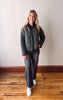 Hunter Green Color Blocked Padded Jacket