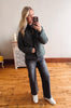 Hunter Green Color Blocked Padded Jacket