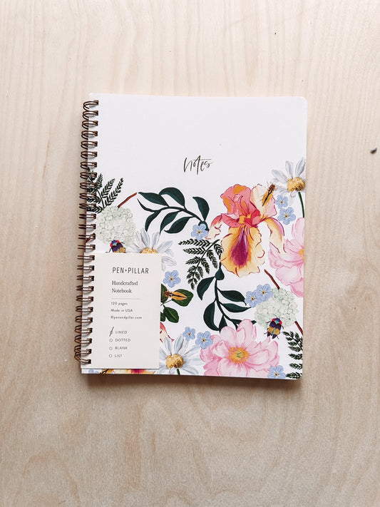 Iris Meadow Large Notebook