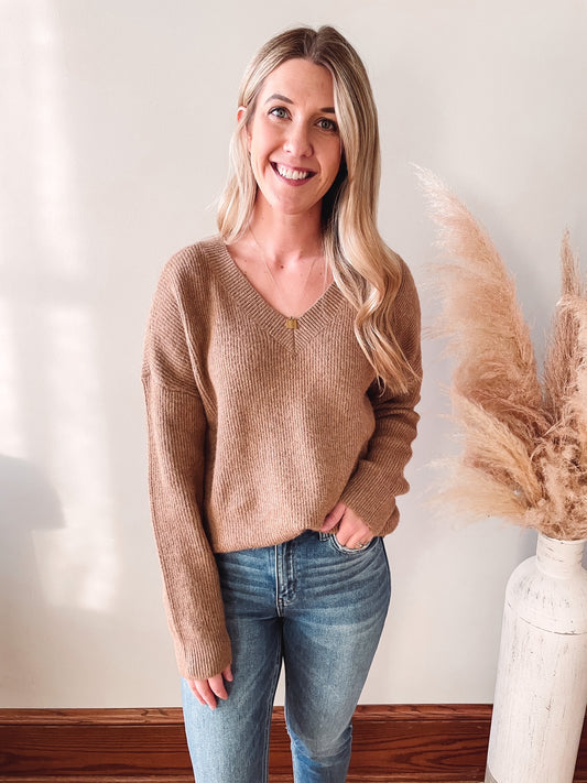 Melissa Camel Sweater