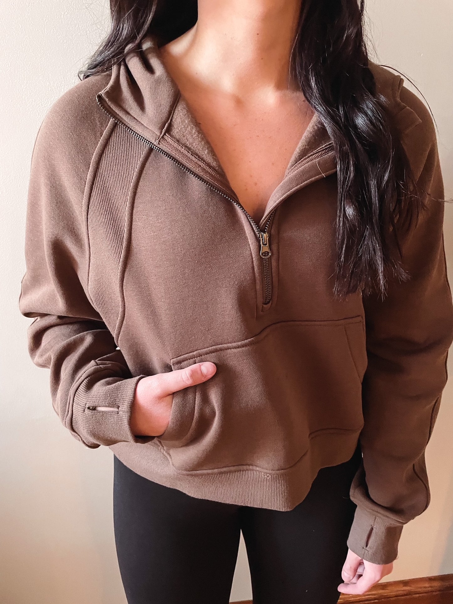 Alexis Brown Quarter Zip Hoodie