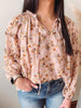 Dusty Pink Floral Blouse