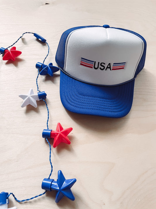 USA Stripes Trucker Hat