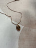 Rose Engraved Pendant Necklace