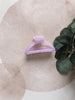 Lavender Translucent Half Moon Claw Clip