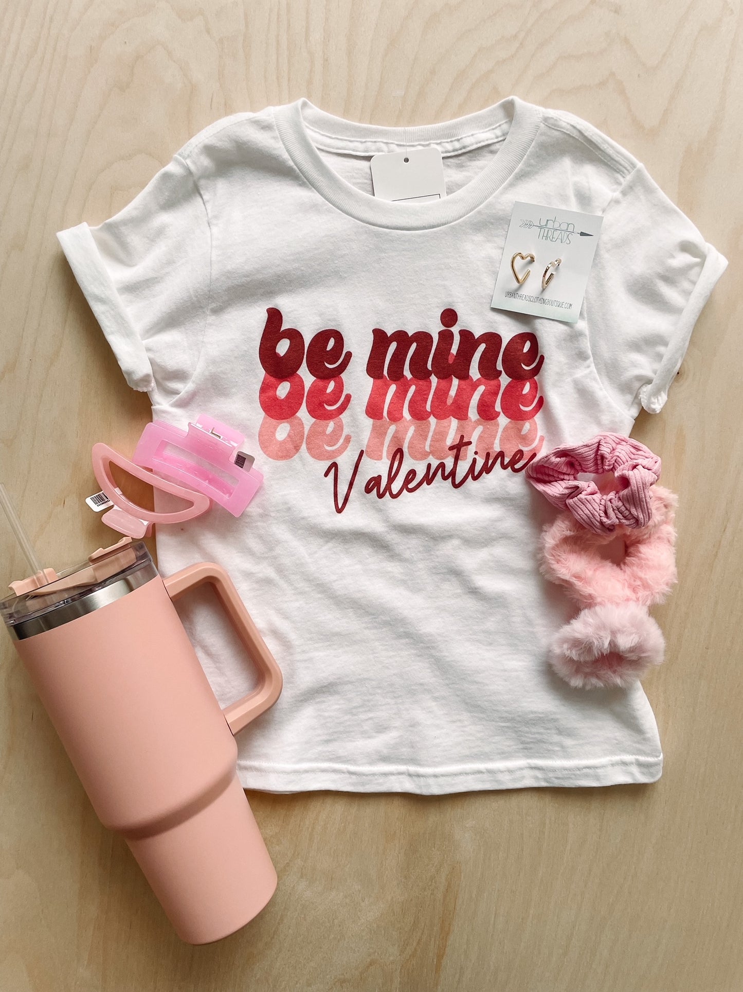 Kids Be Mine Valentine  Graphic Tee