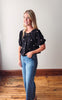 Shelby Black Puff Sleeve Top