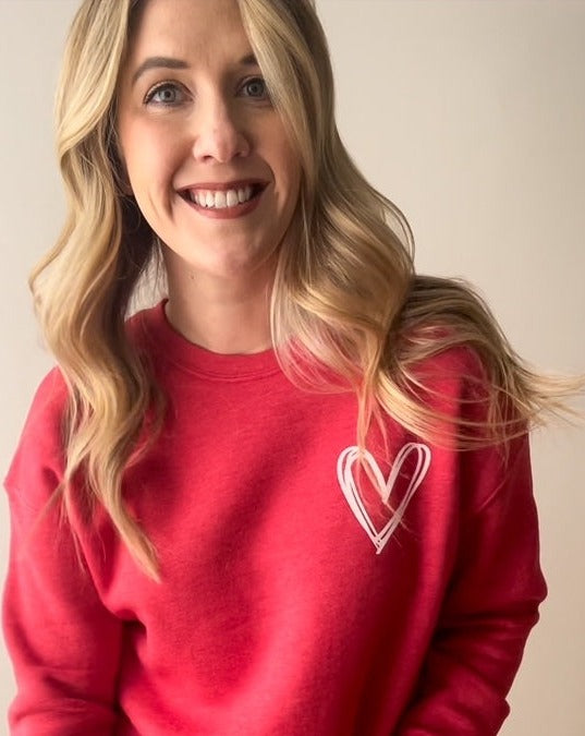 Cranberry Heart Sweatshirt