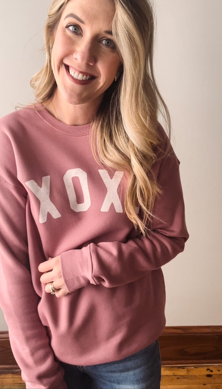 Mauve XOXO Sweatshirt