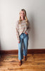 Mila Crochet Drop Shoulder Sweater