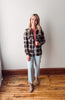 Luma Coffee Ivory Plaid Shacket