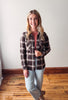 Luma Coffee Ivory Plaid Shacket