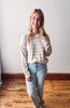 Camden Cream + Mint Lightweight Sweater