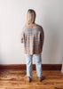 Mocha Striped Drop Shoulder Sweater
