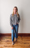 Lila Black + Lavender Cardigan