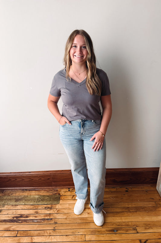Ella Medium Wash Straight Jeans