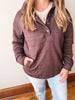 Indiana Quilted Pullover - Coffee Heather