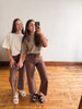 Short Sleeve Taupe Sweater