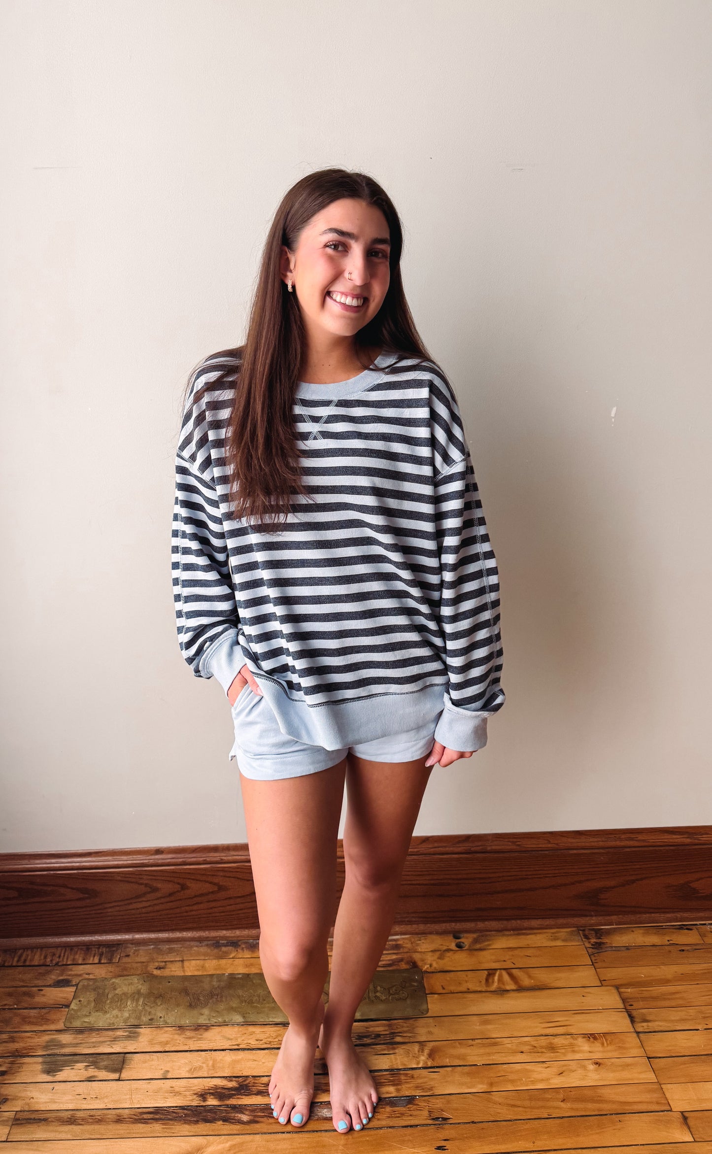 The Everyday Striped Crew Eclipse