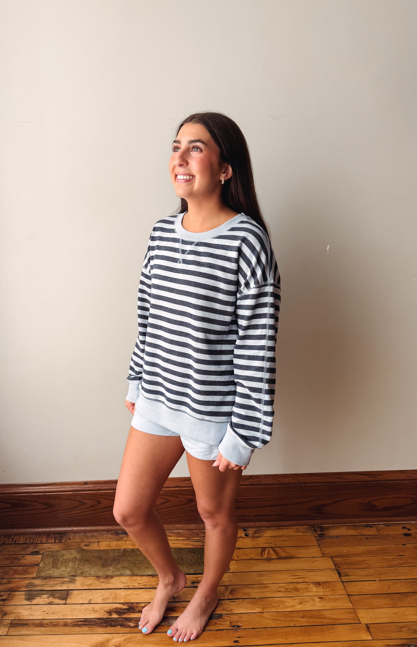 The Everyday Striped Crew Eclipse