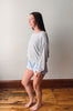 Classic Stripe LS Top Eclipse