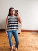 Grey + Navy Sweater Vest