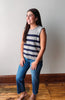 Grey + Navy Sweater Vest