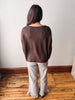 Espresso Brown Pocket Sweater