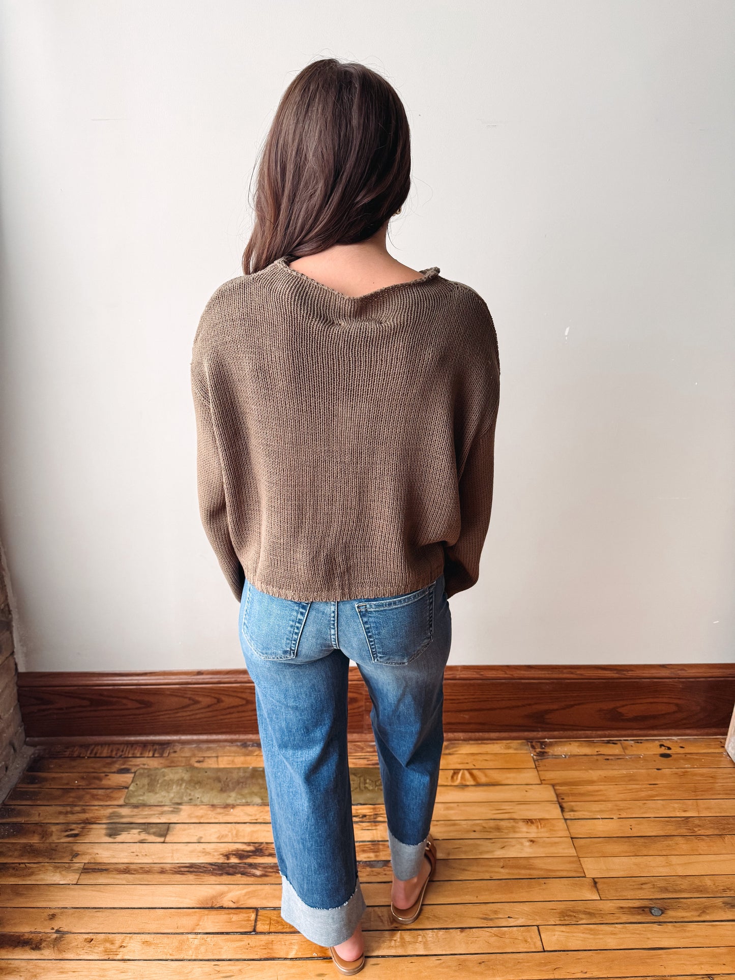 Olive Button Cardigan