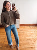 Olive Button Cardigan