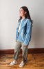 Pintuck Detail Denim Jacket