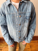 Pintuck Detail Denim Jacket