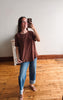 Cocoa Soft Curve Cotton Tee