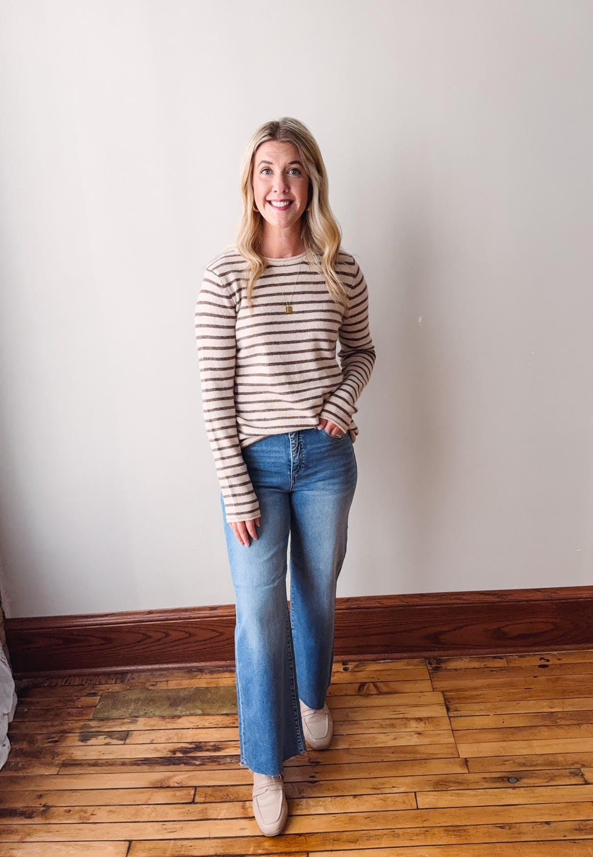 Amara Medium Wash Wide Leg Jeans