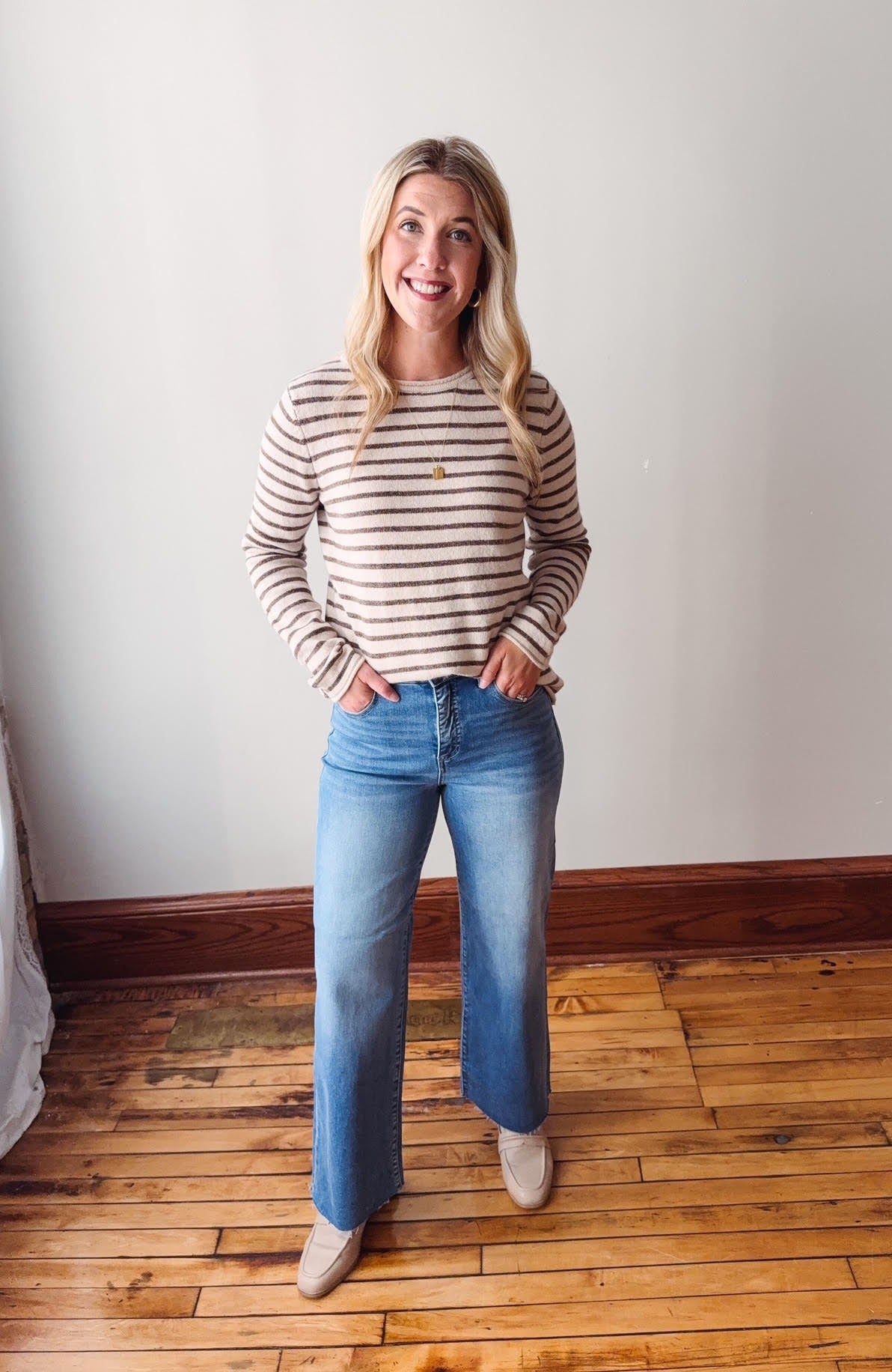 Amara Medium Wash Wide Leg Jeans