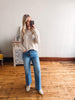 Inez Oatmeal Striped Sweater
