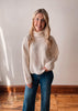 Ivory Rhinestone Turtleneck Sweater