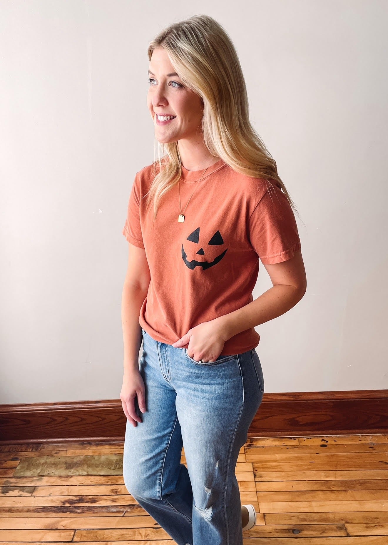 Jack-O-Lantern Face Graphic Tee