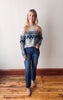 January Patterned Mock Neck Sweater