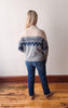 January Patterned Mock Neck Sweater