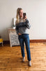 January Patterned Mock Neck Sweater