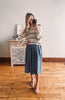 Jessa Pleated Denim Midi Dress