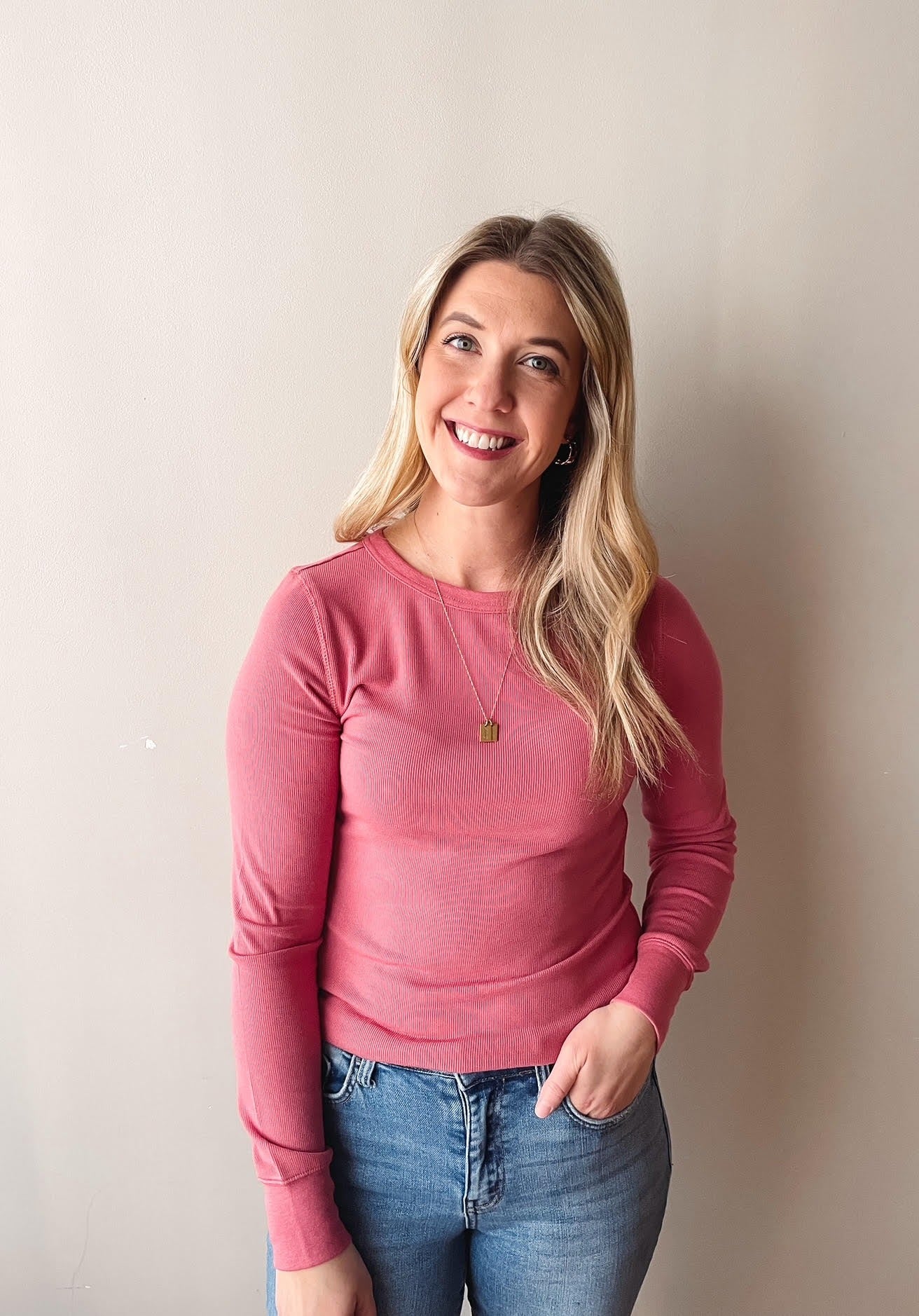 Jessica Slate Rose Long Sleeve