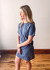 Kick Back Dress - Vintage Indigo