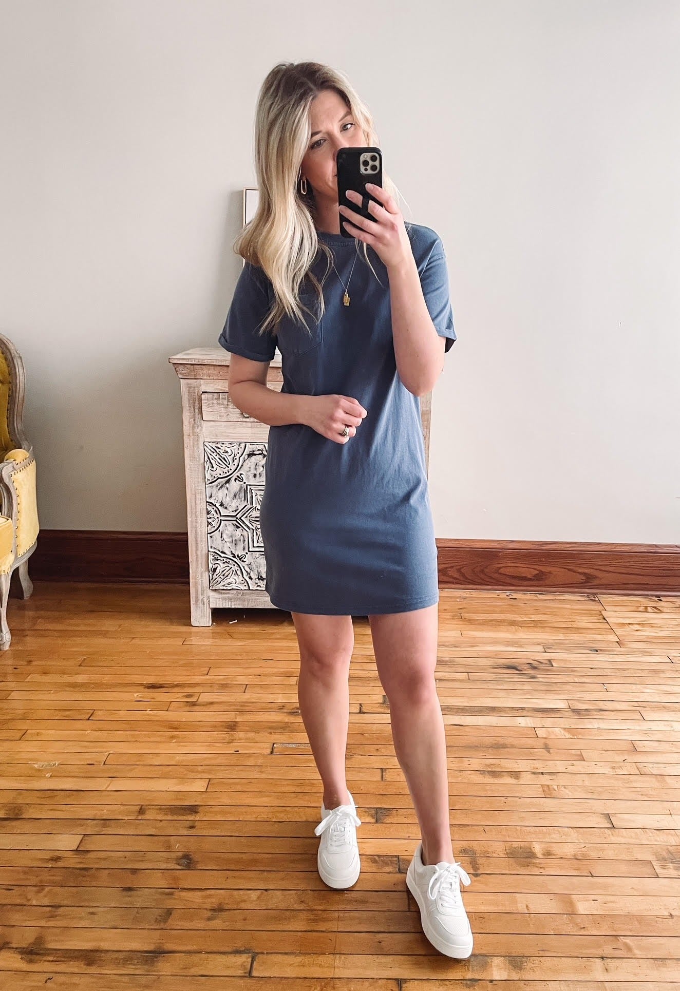 Kick Back Dress - Vintage Indigo