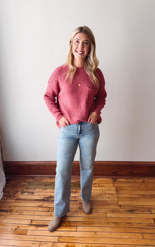 Vintage Wash Stretch Mid Rise Classic Straight
