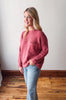 Kimberly Berry Pocket Pullover Sweater