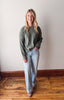 Kimberly Sage Pocket Pullover Sweater