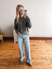 Kimberly Sage Pocket Pullover Sweater