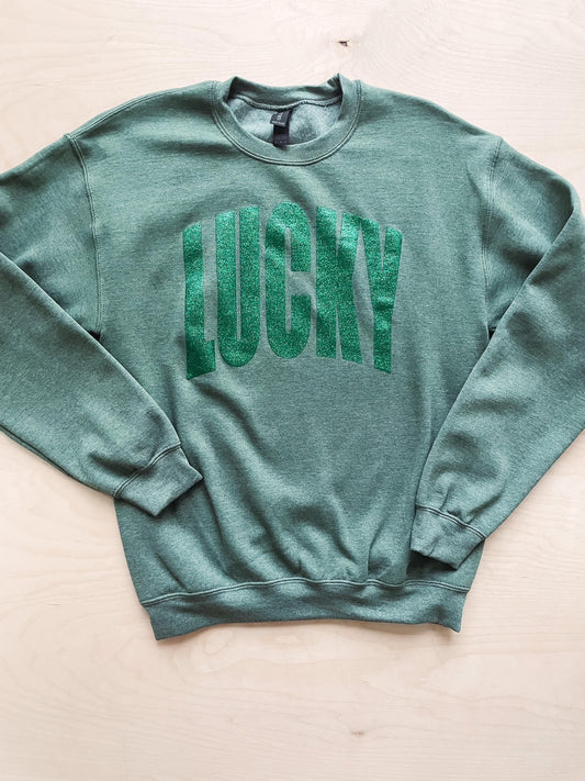 LUCKY Glitter Sweatshirt